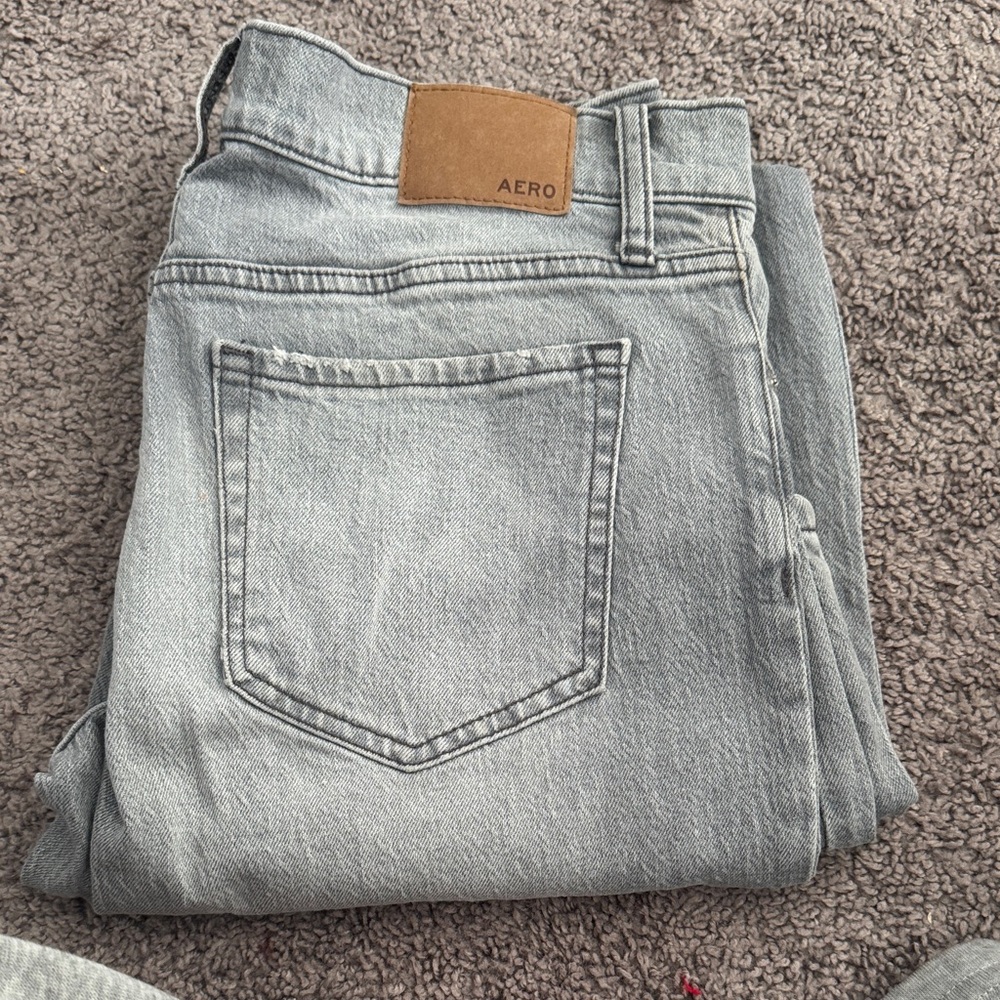 Aeropostale Light Gray Boyfriend Jeans